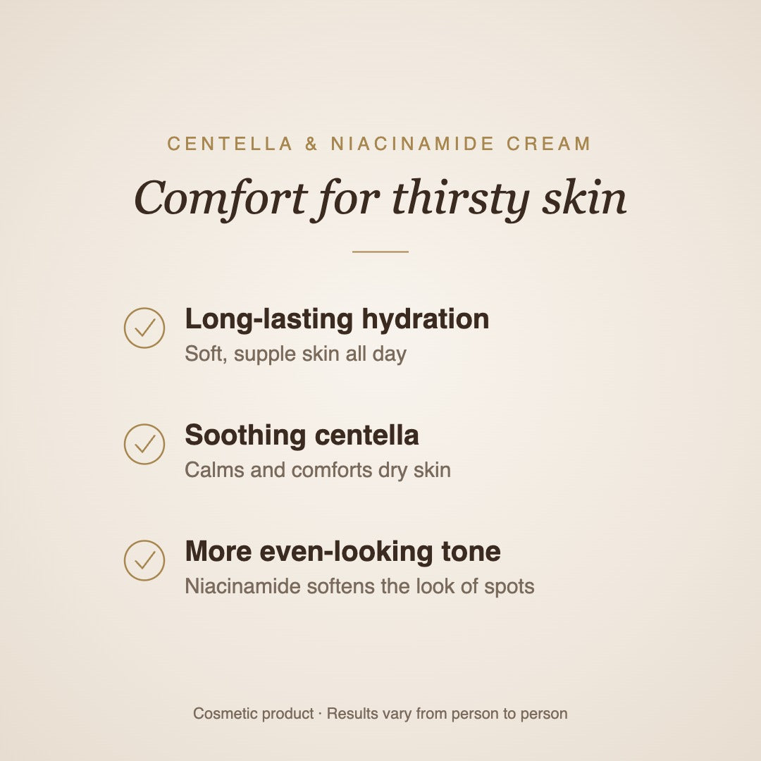 NIDA Centella & Niacinamide Cream benefits